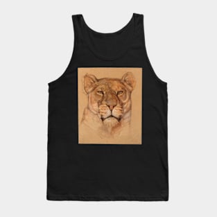 Portrait of a Lioness Tank Top